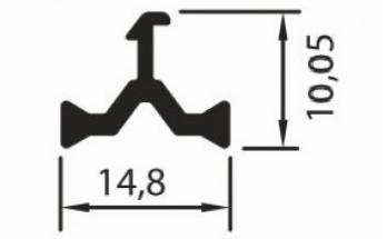 14,8mm ÇENGELLİ T ISIYALITIM PROFİLİ